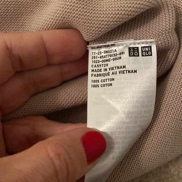 Uniqlo 3D cotton volume sleeve sweater NWOT - Picture 5 of 6